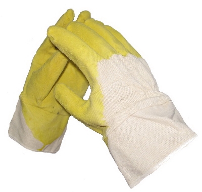 LATEX-Handschuh gelb